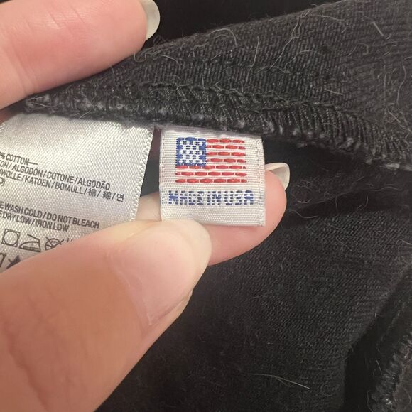 American Apparel Women's Black Bomber Jacket 100% Cotton Size Large - Picture 7 of 8